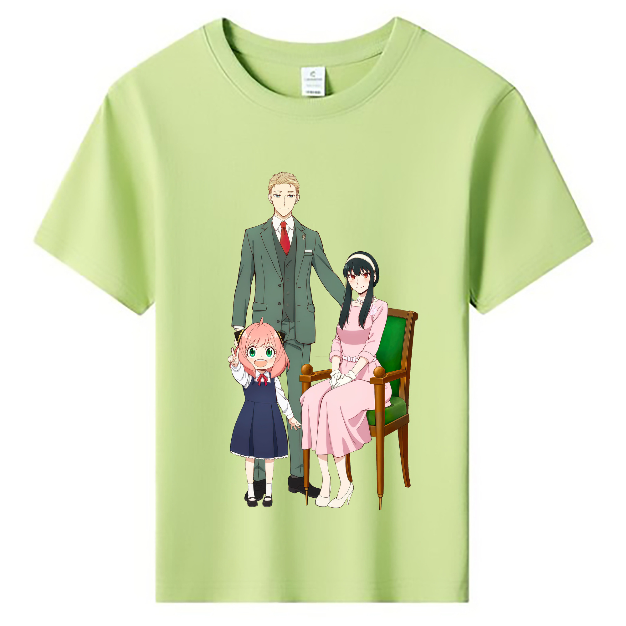 （画像用） SPY×FAMILY间谍家家酒 綿100％キッズTシャツ（フロントプリント）